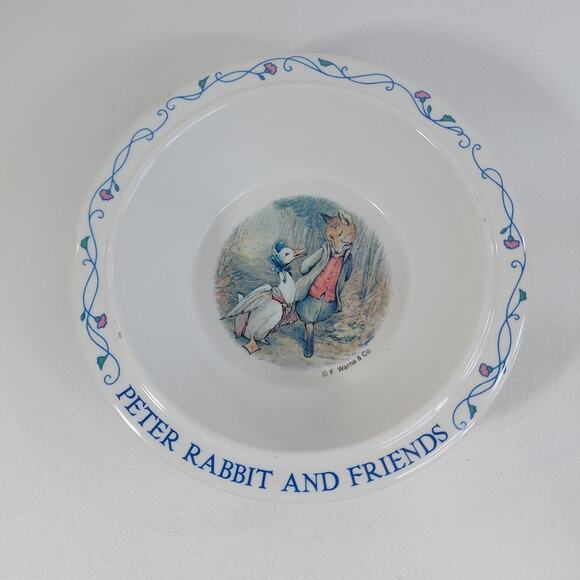 Vintage Eden Peter Rabbit and Friends 6-1/2" Bowl F. Warne & Co. - Picture 1 of 3